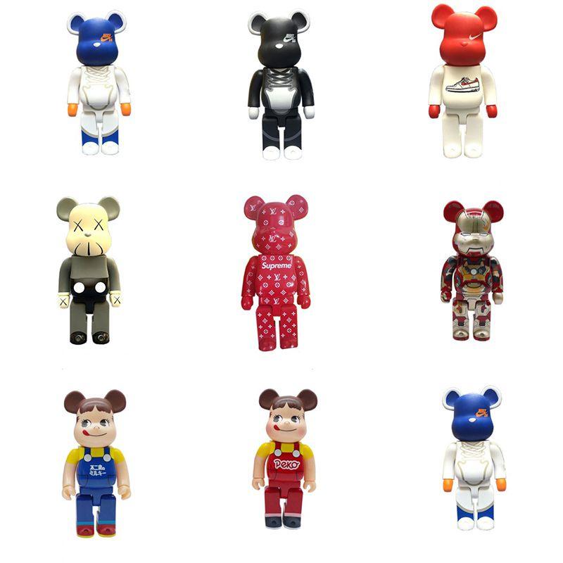 Trendy Bearbrick 400% Action Figure Peko Iron Man For Unique Collection Display