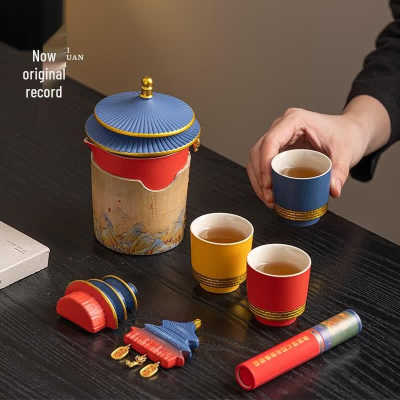 Xiyuanji Palace Rivers and Mountains 7-piece Kung Fu Tea Set