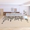 Contemporary Velvet Loop Rug - Water, Stain, and Dust Resistant for Living Room, Coffee Table, Bedroom, or Study