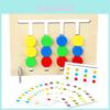 Four Color Fruit Animal Logic Game Wooden Montessori Educational Toy For Kids