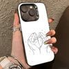 B-Baby Mom daughte Son Dad Hand Phone Case For iPhone17,16,15,14,13,12,11 Plus,Pro Max,XS,Colorful Silver Phone case Funda Cover