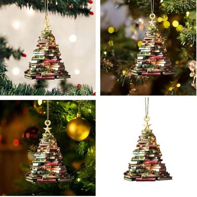 Christmas Tree Decorations Hanging Decorations Home Holiday Acrylic DIY Pendant Xmas Decor Ornament Navidad