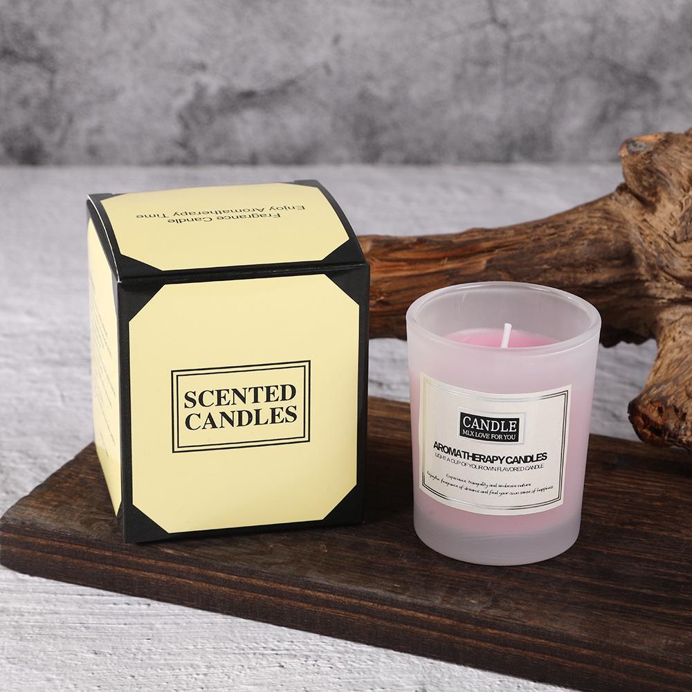 5*6 Color Frosted Cup Aromatherapy Candle Home Creative Fragrance Souvenir Without Candle Ornament