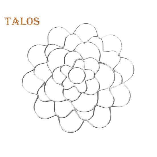 

Многоразовая цветочная сетка из нержавеющей стали, проволока в виде цветка-лягушки, сетка-аранжировщик для вазы, цветочная композиция, дисплей для растений 4Inch серебряный