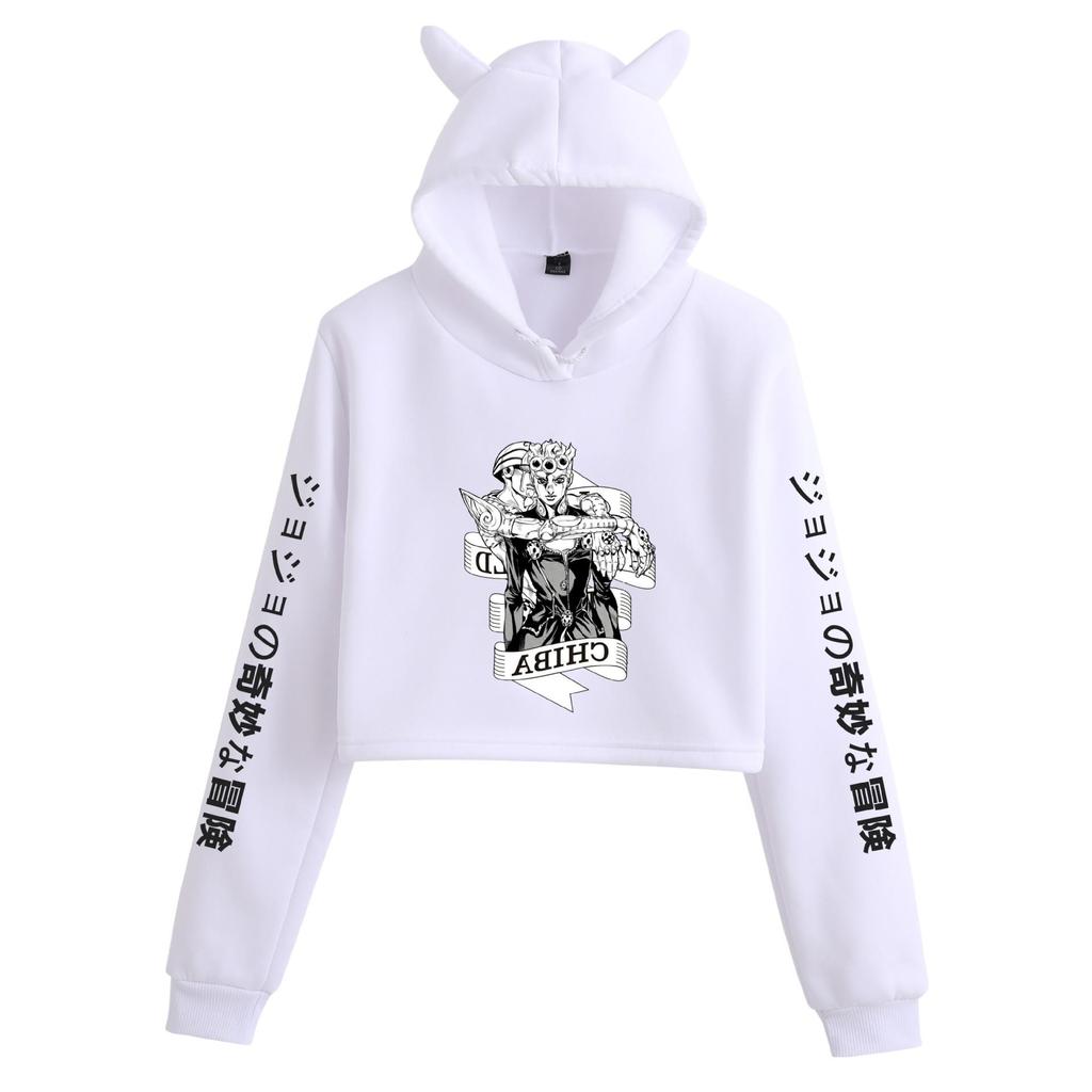 Jojo's Bizarre Adventure Cat Ear Hoodie Jacket for Women
