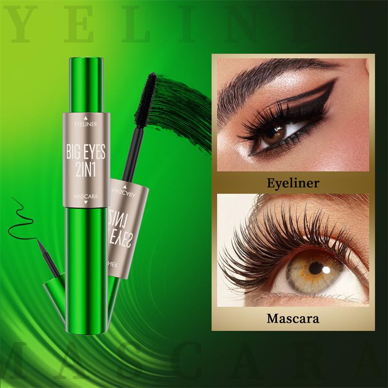 

Жидкая подводка для глаз 2-в-1, водостойкая и устойчивая к поту, с густыми ресницами. Непростая задача для ленивых людей