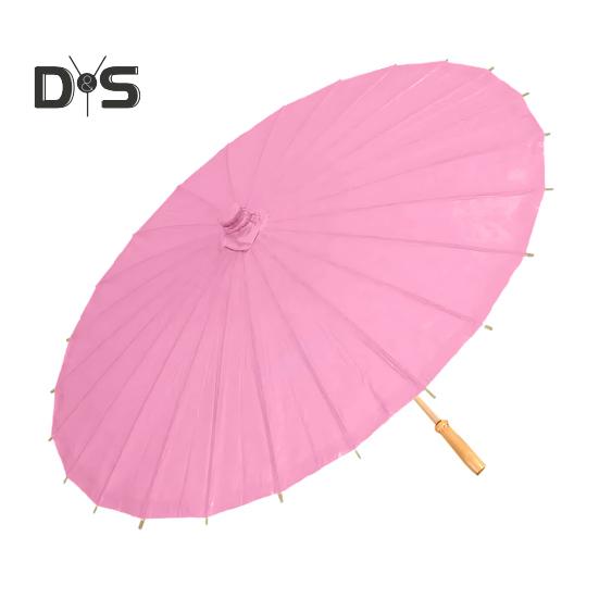 20/30/40/60/85CM Colorful Paper Umbrella Chinese Style DIY Crafts Decorative Oil-paper Painting Umbrella Bamboo Handle Oriental Parasol Party Favors