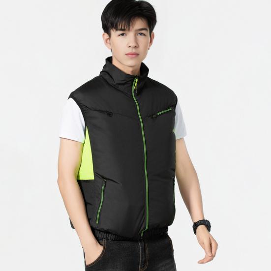 Fan Vest with Adjustable Wind Speed Powerful Dual Fan Cooling Ergonomic Design Summer Heat Relief Cooling Waistcoat