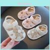 Baby Girl Summer Sandals Pu Non Slip Soft Sole For Toddler Walks