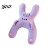 Coussin de siège doux en peluche Oreiller de voiture en forme de H pour enfants Oreillers de cou mignons Oreiller pour dormir assis et soutien du dos Oreiller de repos pour voyages Salon sur canapé Arrière