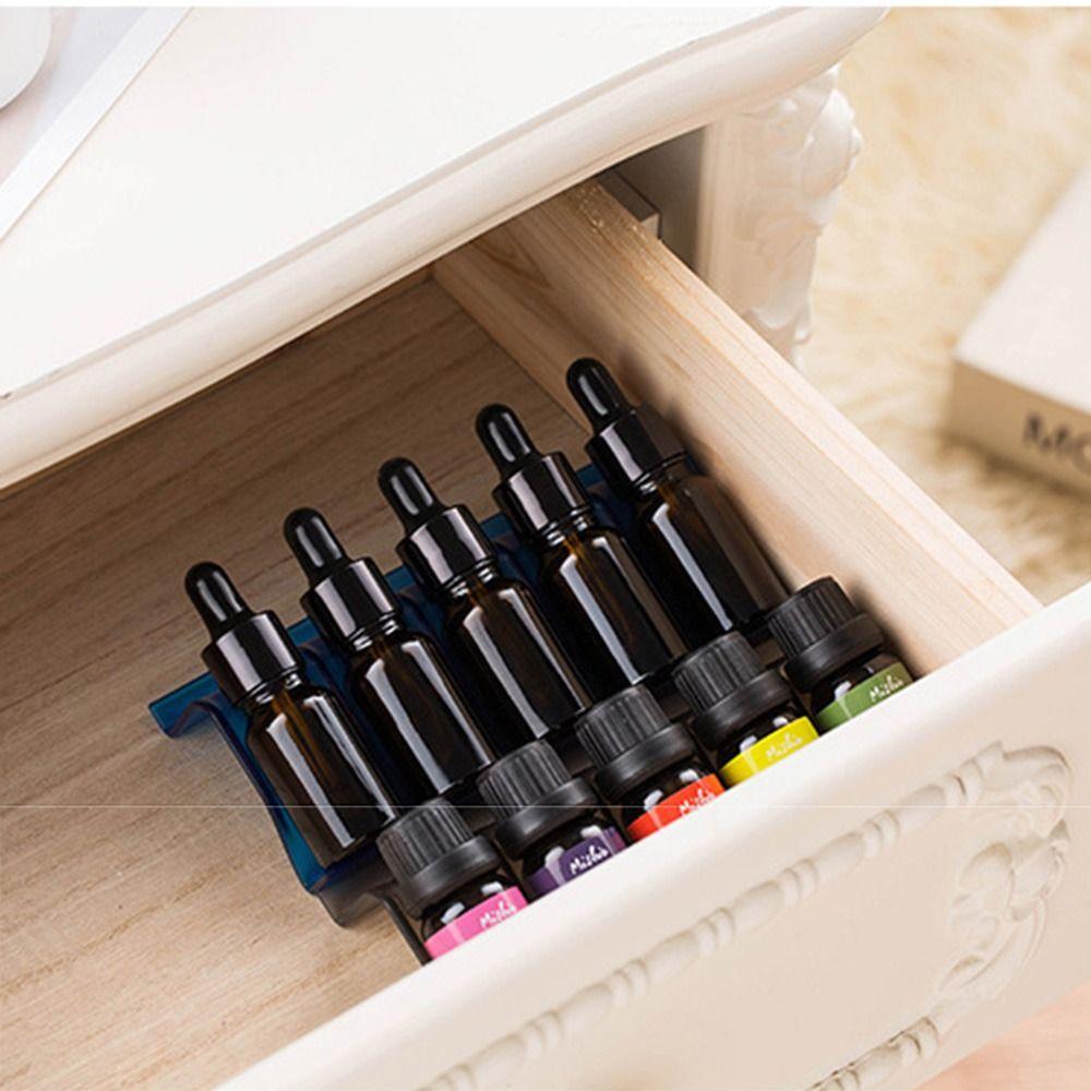 3Pcs 5 Slots Essential Oils Storage Rack Expandable Drawer Oil Bottles Stand  Cosmetic