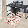 Christmas Snowman Chair Mat - Anime Cartoon Design, Non-Slip Rug for Office, Home Decor, Living Room, Bedroom, Game Room & Dormitory Carpet - Festive