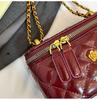 Argyle Embroidered Women's Crossbody Chain Bag - 2025 Spring/Summer Trendy Small Square Bag