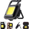 1PC Mini LED COB Flashlight, Rechargeable Keychain Small Flash Light, Portable Emergency