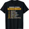 T-shirt Cadeau Drôle pour Papy - Code de SMS pour Personnes Âgées