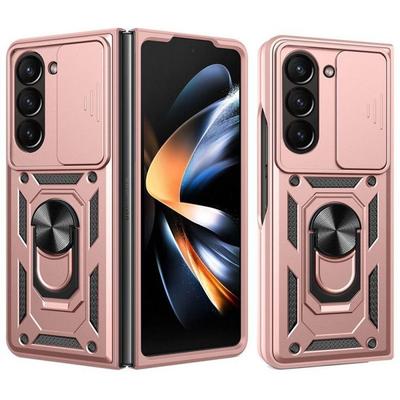 Coque de protection - BOOLING - pour Samsung Galxy Z Fold 7 - Antichoc - Anneau Rotatif - Protection Caméra Coulissante