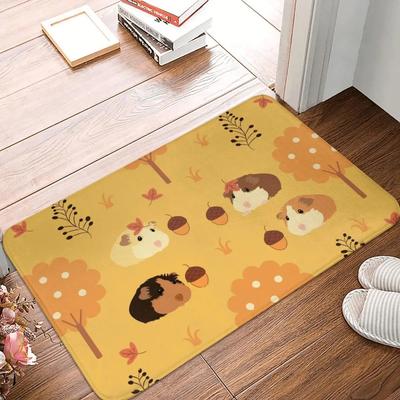 Kawaii animacinių filmukų gyvūno kilimėlis Cute jūrų kiaulytės durų kilimėlis Vonios kambario virtuvės balkono kilimėlio apdaila Grindų kilimėlis Neslystantis kilimėlis