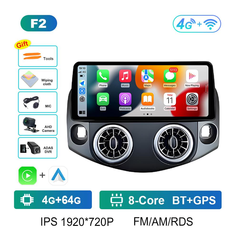 DSP Stereo GPS Navigation for Toyota RAV4 2007 2008 2009 2010 - 2011 Wireless Carplay Android Intelligent System Head Unit WIFI
