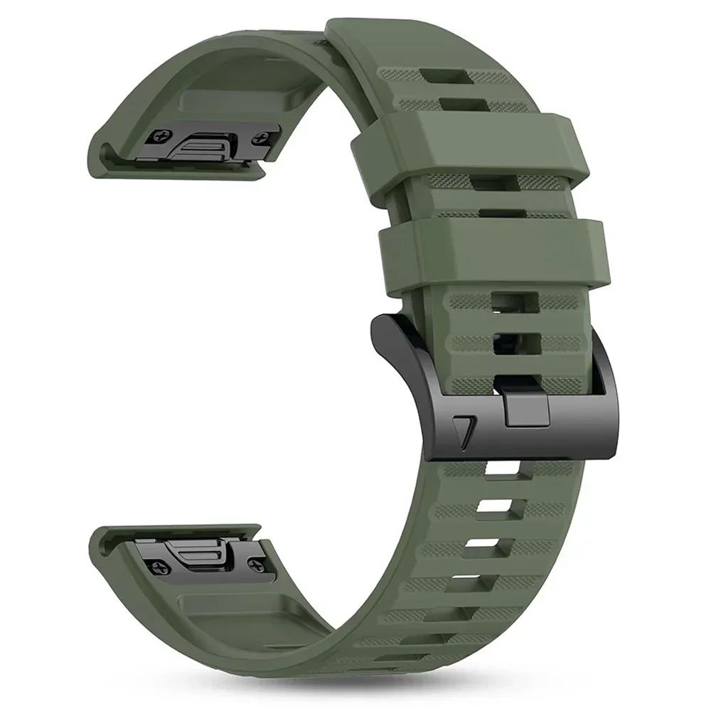 

22/26mm QuickFit Strap for Garmin Fenix 5X 5 6X 6 7X 7/Quatix 8 7X/Epix Pro Silicone Bracelet for Garmin Fenix 8 pro Watch Band 1pecs QuickFit 22mm