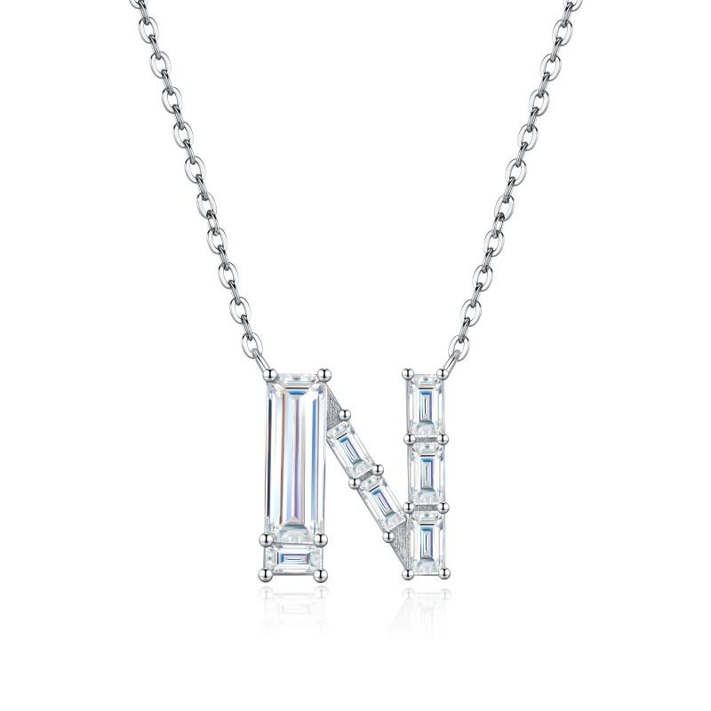 Fashion Luxury Letter Necklace Fade-resistant Moissanite Clavicle Chain Womens Daily Wear