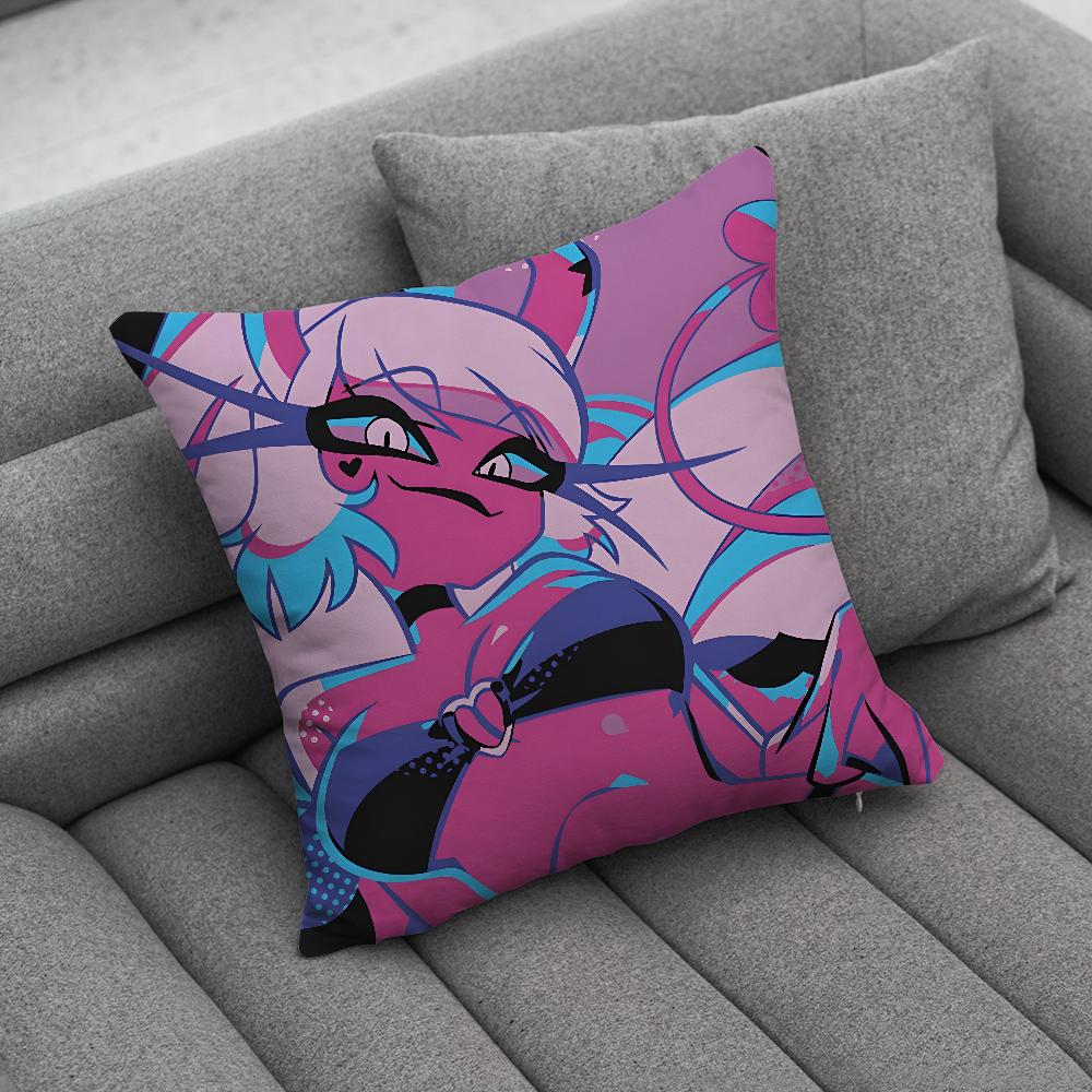 HHelluvaSS Anime BBoss Pillow Case Soft Cushion Cases for Farmhouse Sofa Decor Home Decorations and Protector