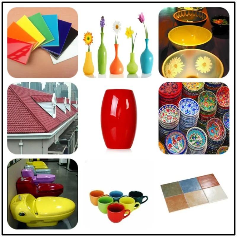 Medium and High Temperature Ceramic Color Powder 325 Mesh Chinese Red Glaze Powder Pigment Is Suitable for Vase Tiles Firing