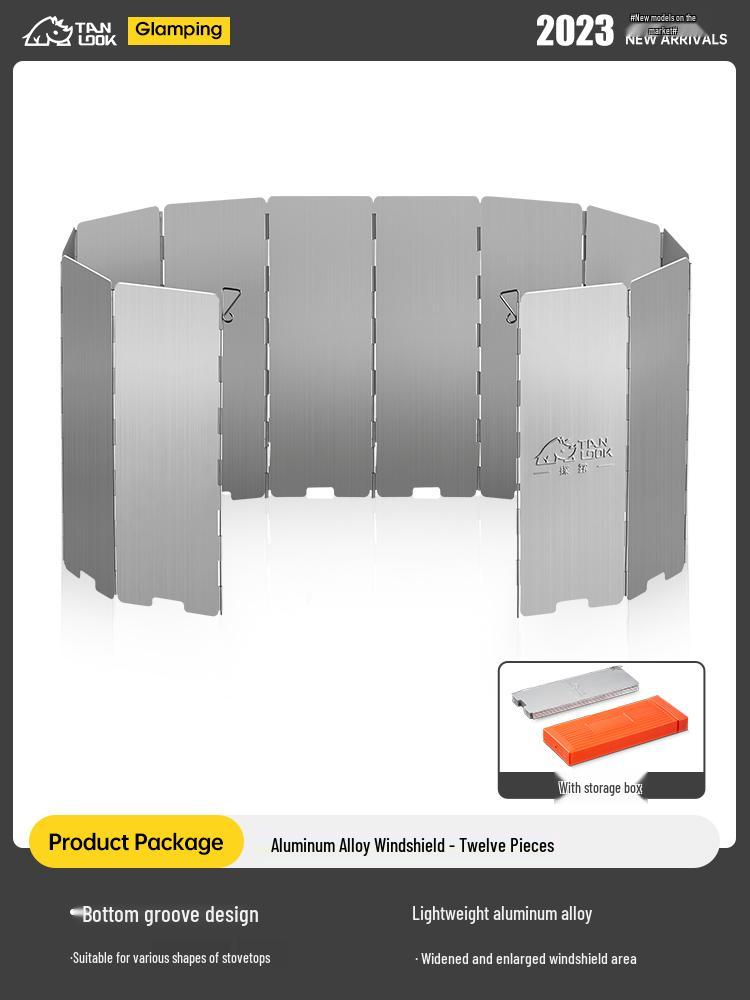 Camping Stove Windshield: Outdoor Windproof Magnetic Screen