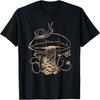 Cottagecore Aesthetic Mushroom Snail Goblincore Mycology T-Shirt