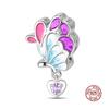 Charm Copper Fit 3Mm Original Bracelet Necklace Womens Bouquet & Butterfly Charm Bead Diy Fine Jewelry Gift New