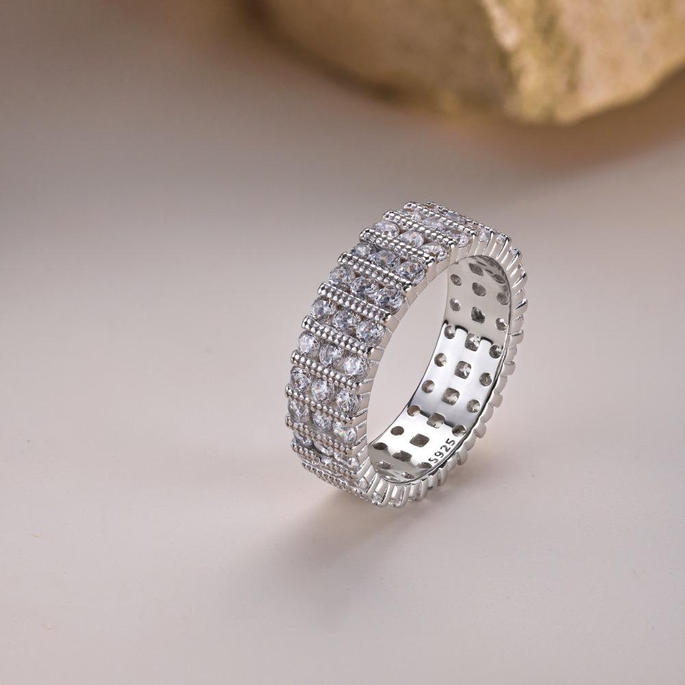 Dámský prsten ze stříbra S925: Vánoční mašle, design hvězdy, měsíce, srdce lásky