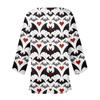 Women's Casual Fashion Halloween Printed Lightweight Medium Length Jacket Cardigan