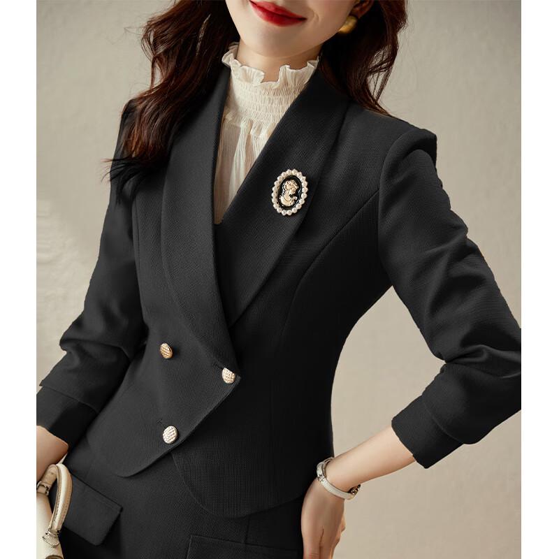 Women's Elegant Short Suit and Skirt Set