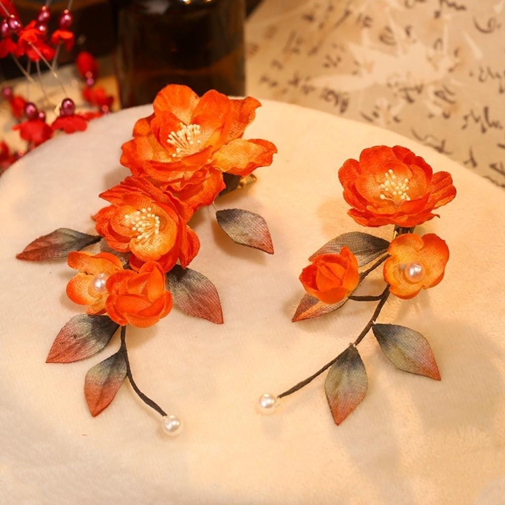 Headwear Chinese Ancient Hairpins Beautiful Exquisite Fairy Side Clips  Cheongsam Decorations