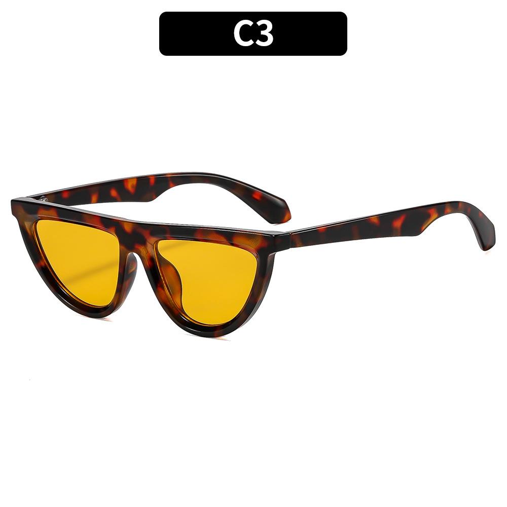 Women's sunglasses - unisex fashion half-moon cat eye sunglasses