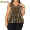 Women's Fashion Casual Solid Color Print Sleeveless V Neck Blouses & Shirts