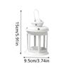 1PC Durable Safe Environmentally Friendly Sturdy Romantic Retro Atmosphere Iron Table Decoration Hand-held Candle Holder 15X9.5CM
