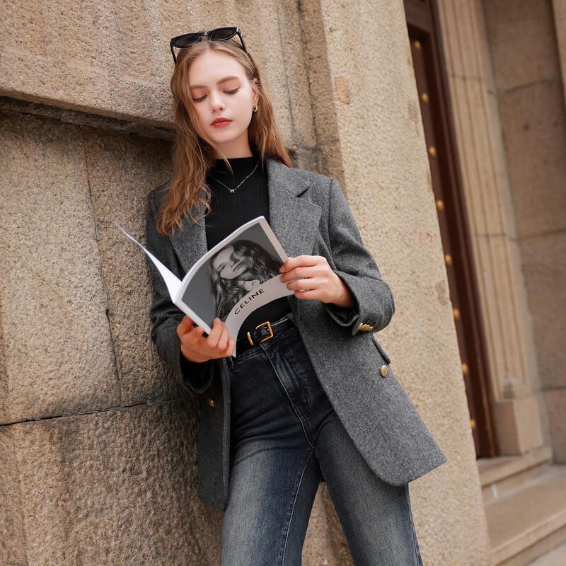 Sancai 2025 Winter Mid-Length Goose Down Coat