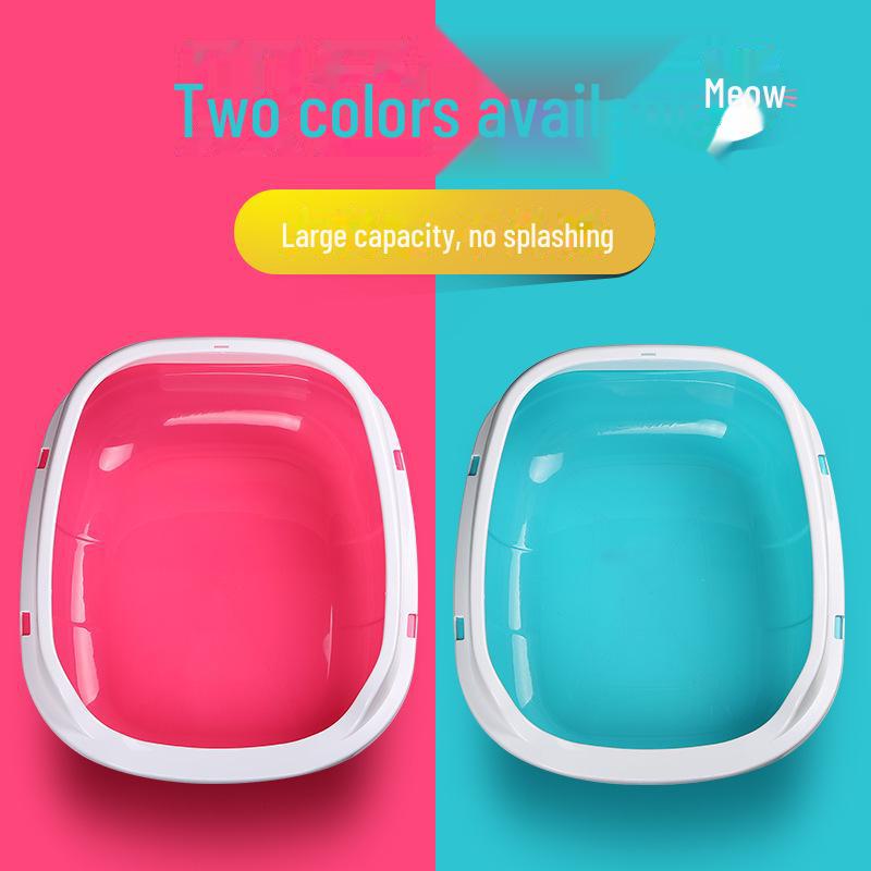 Large Semi-Enclosed Detachable Cat Litter Box