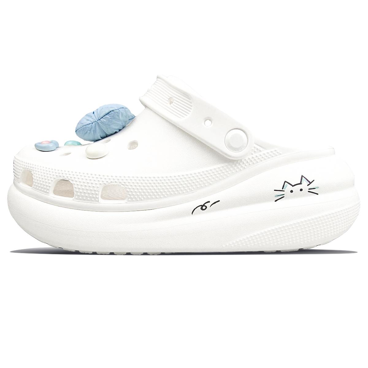 

Crocs Кроксы Crush EVA Little Friends Puff Shoes Повседневные и удобные обувь с отверстиями Женские Белые 42-43 белый