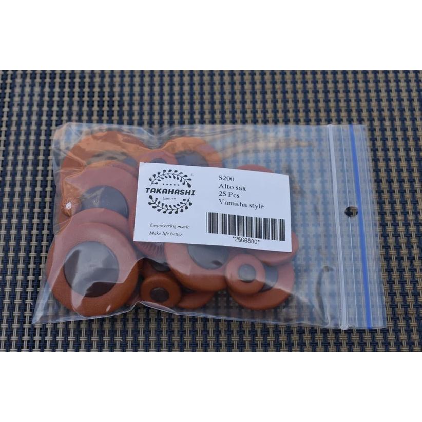 1 set of leather pads for alto saxophone - Yamaha size