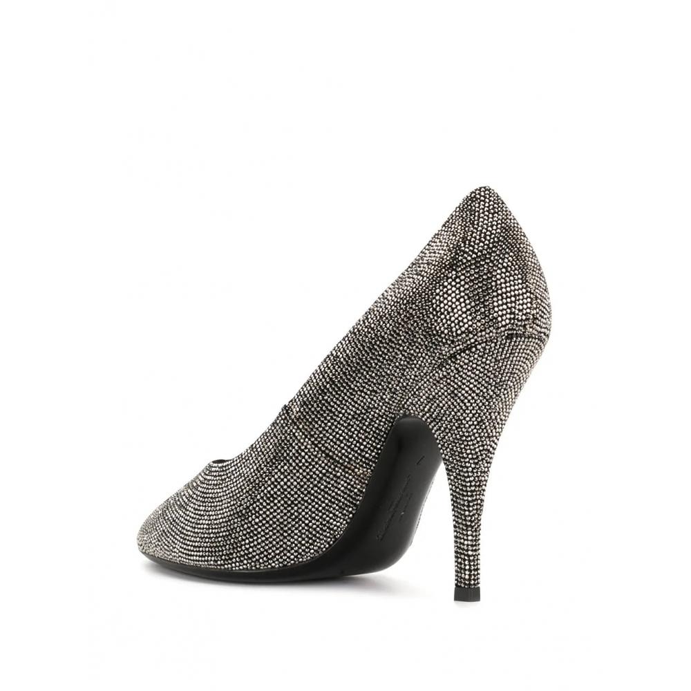 Salvatore Ferragamo Ferragamo Crystal Embellished Pumps Grey