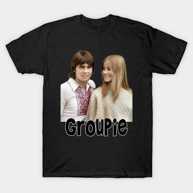 

Men Black Print T-shirt Groupie No-Cut Transfer Paper Print Cotton Tshirt 2XL