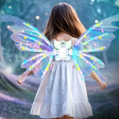 Shiny Glowing Butterfly Wings Children's Dress Up Wings Halloween Christmas Birthday Party Decor