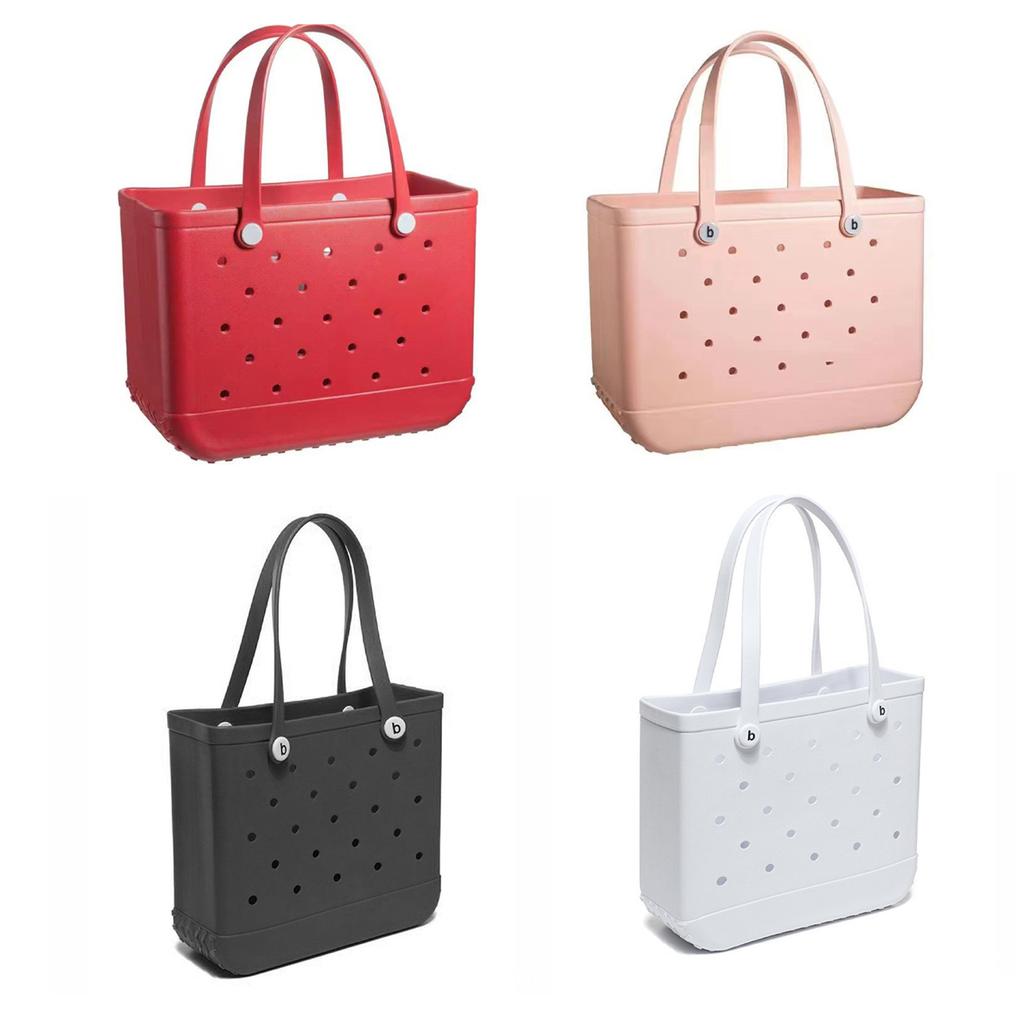 EVA-Strandtasche, stilvolle Schwimmhandtasche, große Strandtasche mit Löchern zum Einkaufen, Schwimmen, Picknick