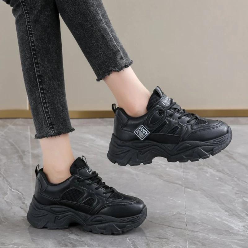 Platform Tennis for Women Sports Running Shoes Fashion Thick Sole Sneakers Female Vulcanized Trainers Athletic Shoe Footwear