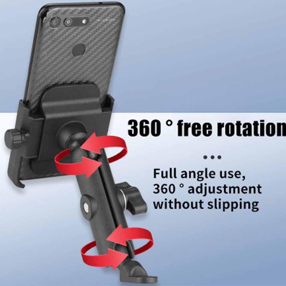 Adjustable Cell Phone Stand Support Bracket Bicycle Rearview Mirror  Riding Equipment