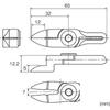 VESSEL (VESSEL) NY10RAH Sliding Air Nipper Horizontal Blade/GT-NY10 Resin Crank Blade (Reverse Bl...