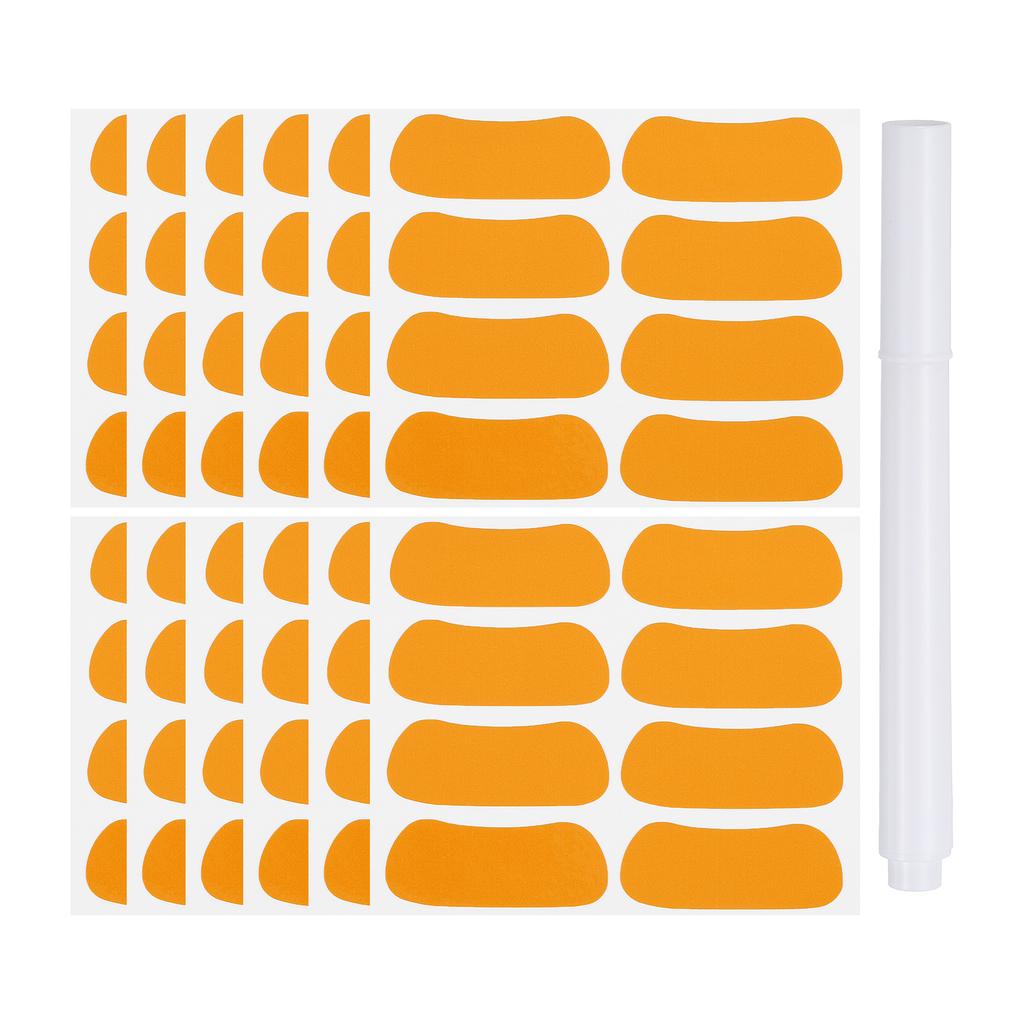 48-144Pairs Sports Eye Black Stickers Under Eye Black Strips Football Face Stickers Breathable Eyeblack Sticker with 1Pcs Pencil