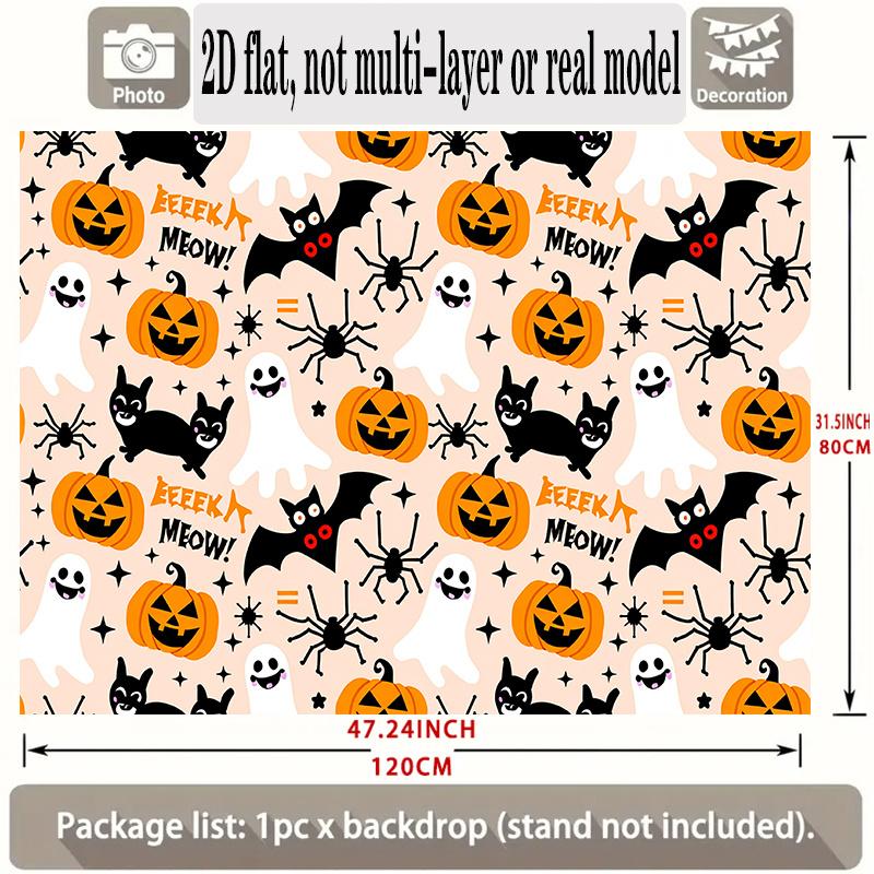 Party Backdrop Halloween Flat Banners Patterned Celebrations Wedding Enthusiasts Celebration Photo Booth Front Door Decor