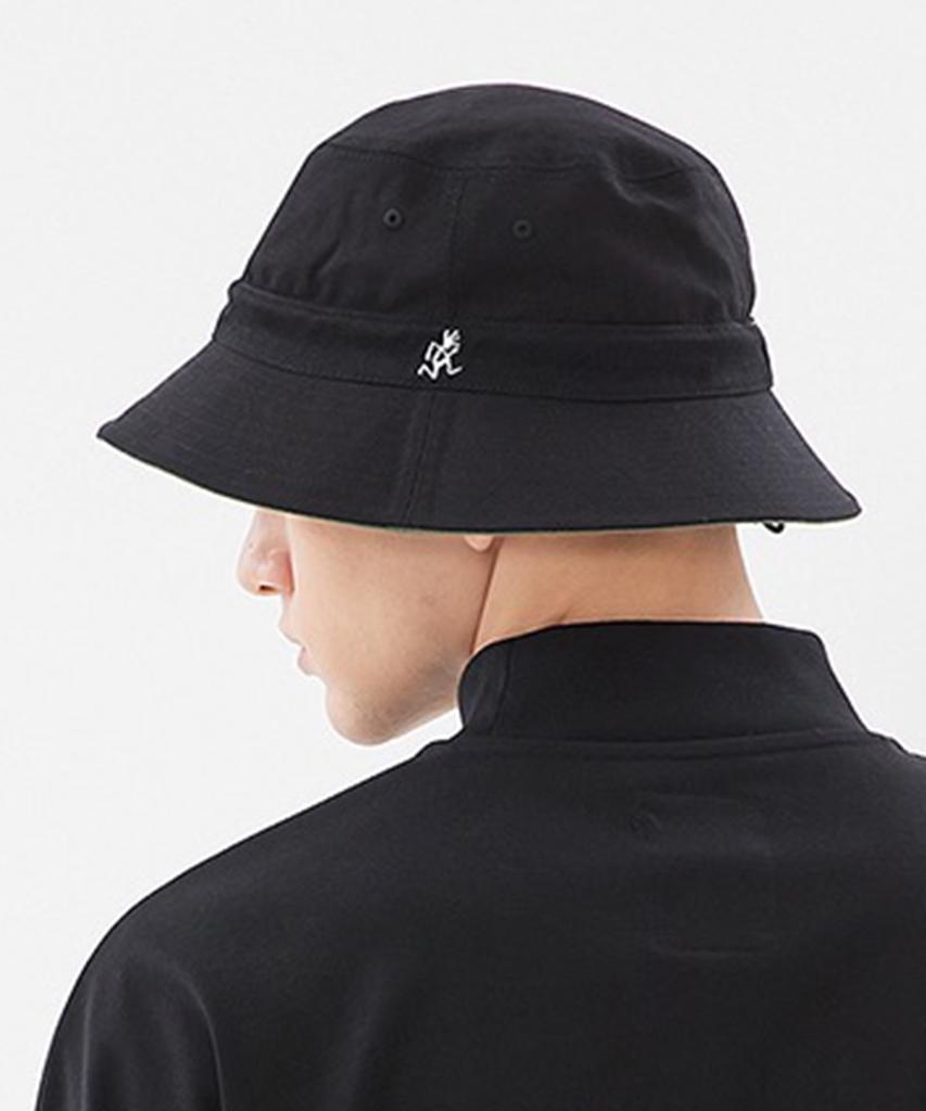 Geulamichi Reversible Bucket Hat Black X Navy